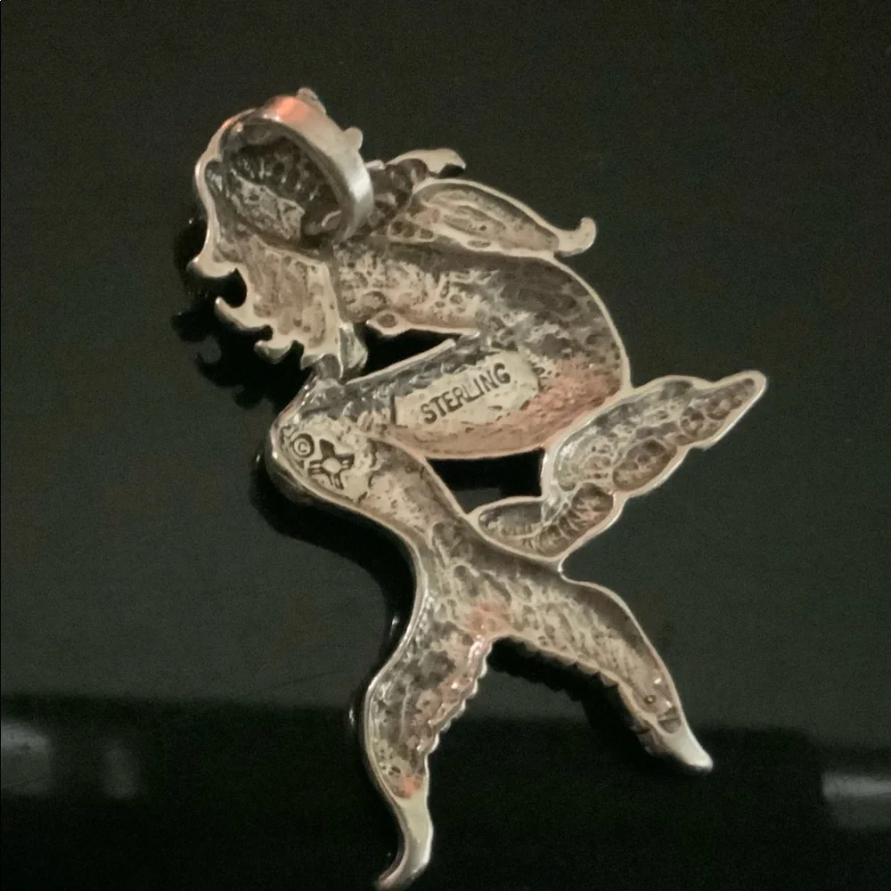 NWOT Sterling silver Mermaid pendant - Picture 2 of 4